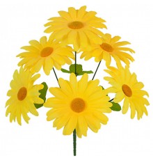 Искусственные цветы букет герберок, 35см