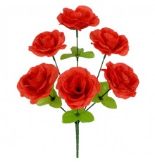Искусственные цветы букет роз, 32см