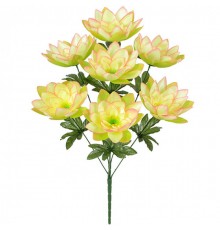Искусственные цветы букет атласных лотосов, 60см