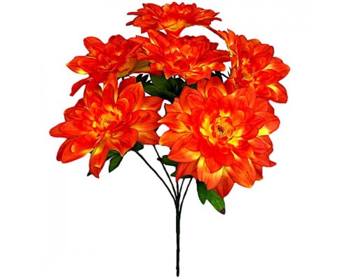 Искусственные цветы букет георгины XL, 57см