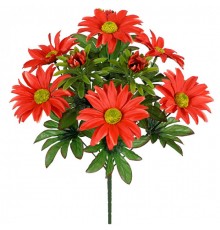 Искусственные цветы букет астры декоративные, 38см
