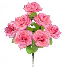 Искусственные цветы букет чайных роз 8-ка, 46см