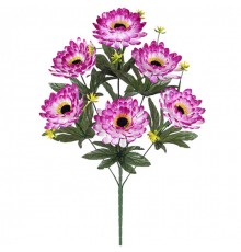 Искусственные цветы букет астры с бархатной тычинкой, 53см