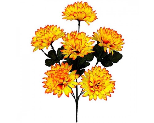 Искусственные цветы букет хризантема Шарики, 37см
