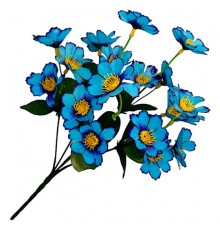 Искусственные цветы букет кустик гербер, 34см